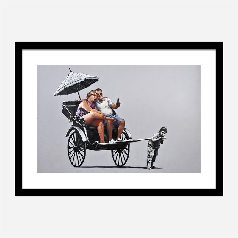 Rickshaw Banksy Wall Art Print