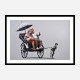 Rickshaw Banksy Wall Art Print