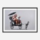 Rickshaw Banksy Wall Art Print