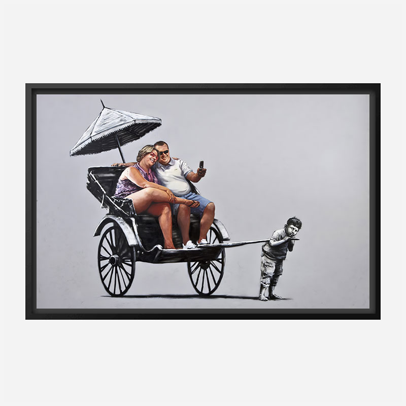 Rickshaw Banksy Wall Art Print