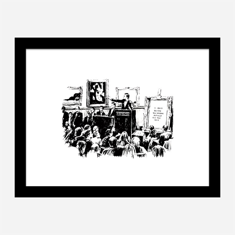 Morons By Banksy Wall Art Print