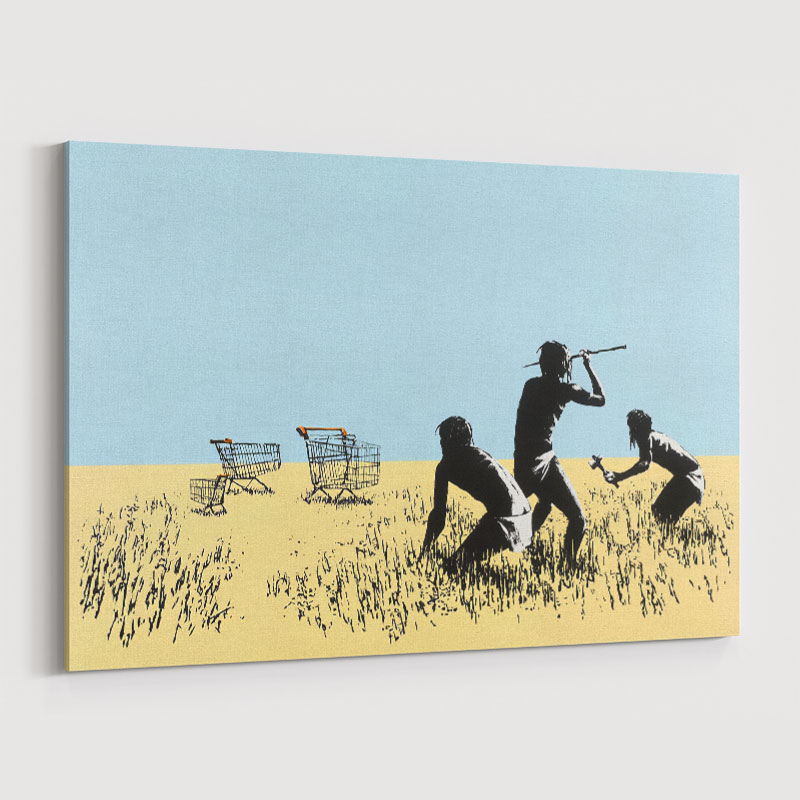 Trolley's By Banksy Wall Art Print