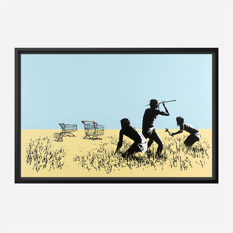 Trolley's By Banksy Wall Art Print