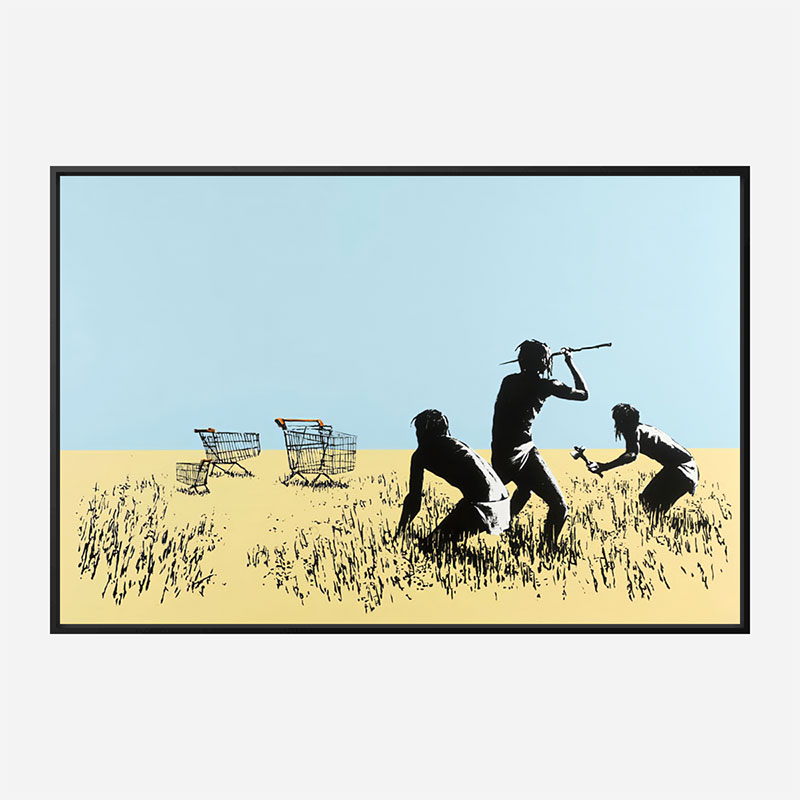 Trolley's By Banksy Wall Art Print