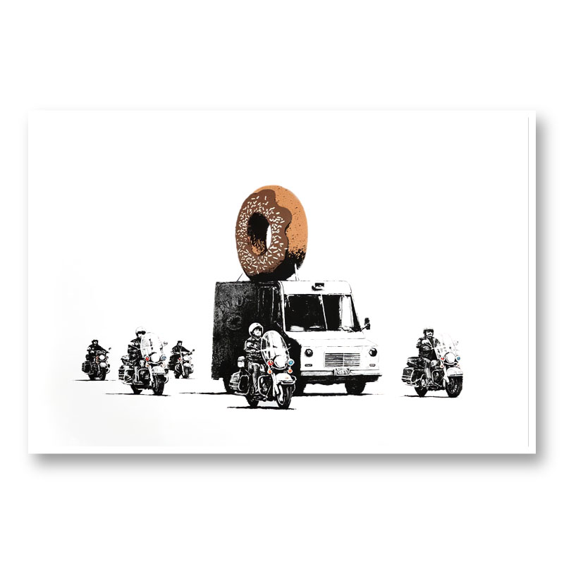 Donut Chocolate By Banksy Wall Art Print