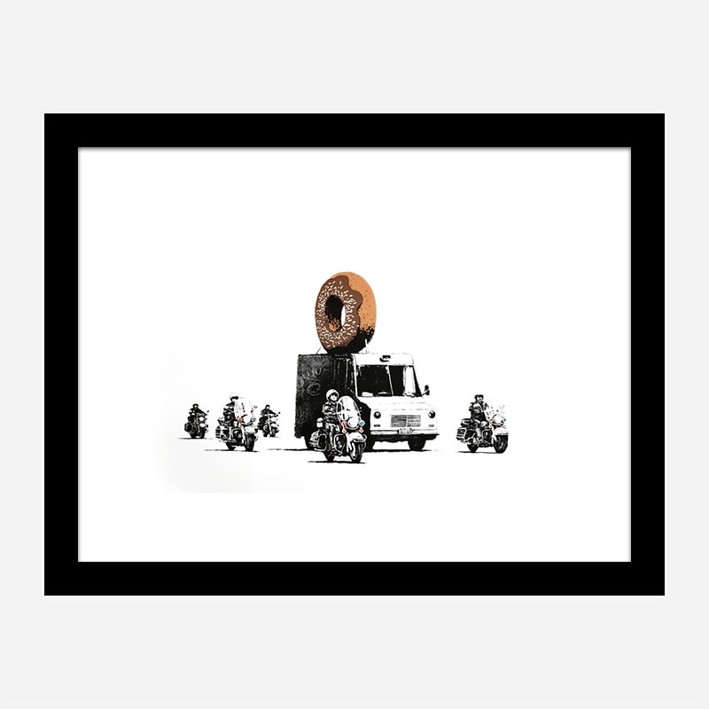 Donut Chocolate By Banksy Wall Art Print