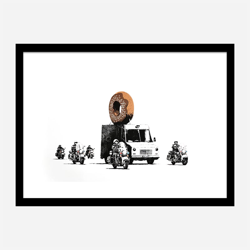 Donut Chocolate By Banksy Wall Art Print