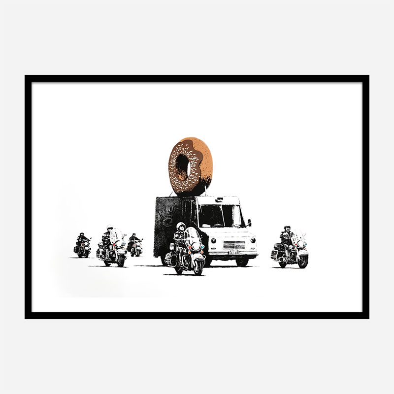 Donut Chocolate By Banksy Wall Art Print