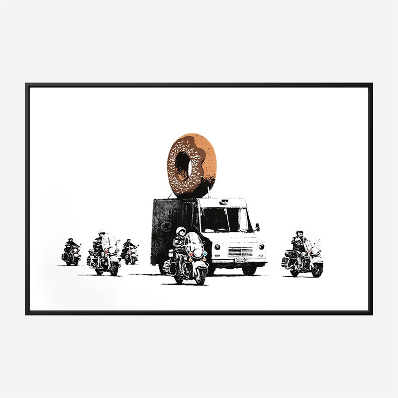 Donut Chocolate By Banksy Wall Art Print