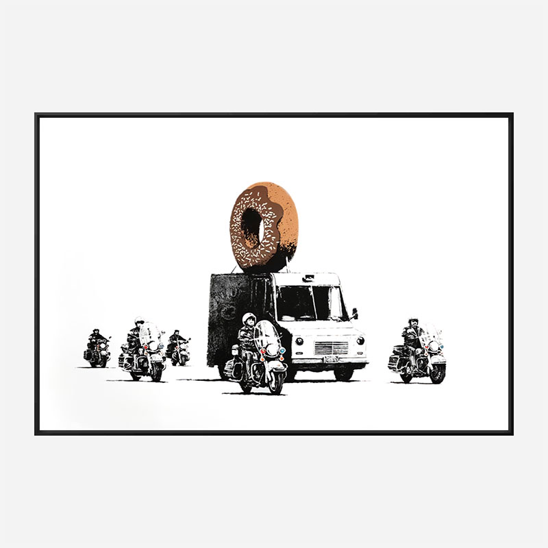 Donut Chocolate By Banksy Wall Art Print