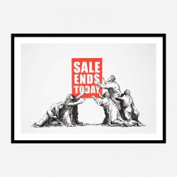 Sale Ends Today Banksy Wall Art Print