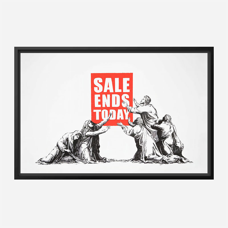 Sale Ends Today Banksy Wall Art Print