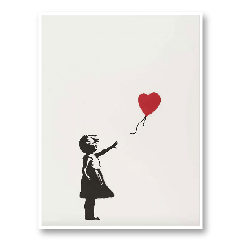 Banksy Girl with Balloon Art Print