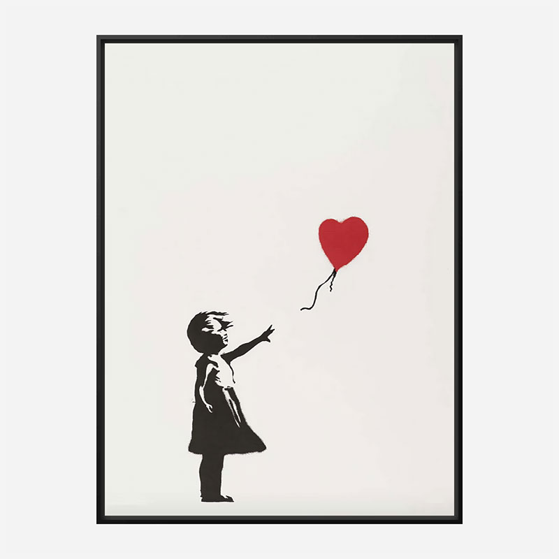 Banksy Girl with Balloon Art Print