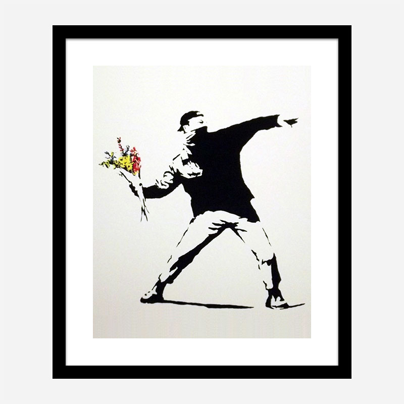 Love Is In The Air Banksy Art Print