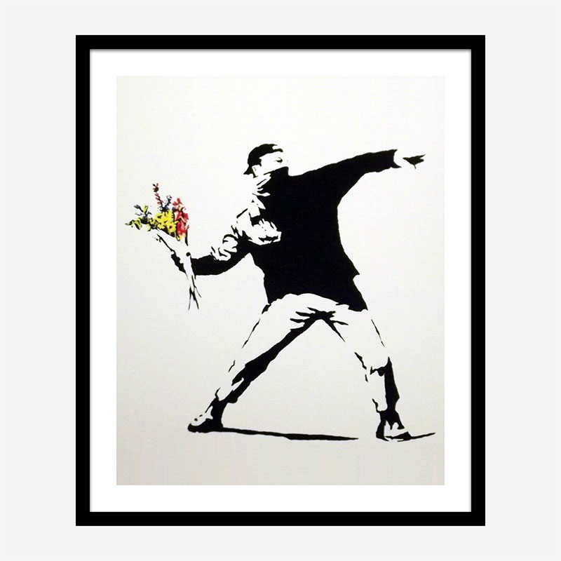 Love Is In The Air Banksy Art Print