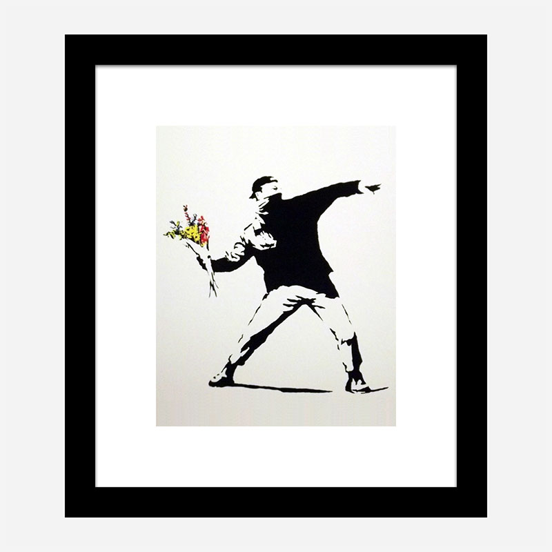 Love Is In The Air Banksy Art Print