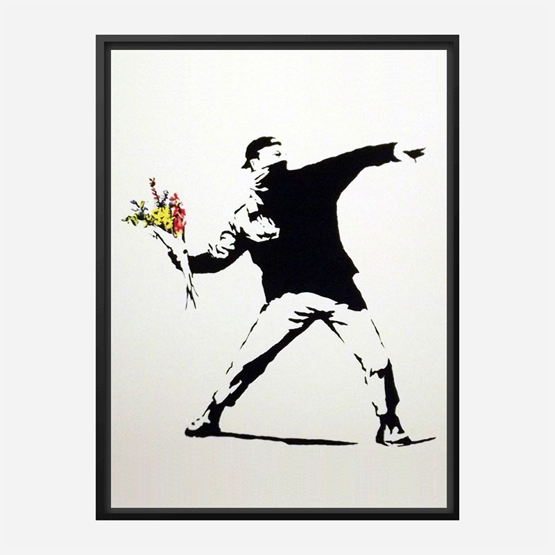 Love Is In The Air Banksy Art Print