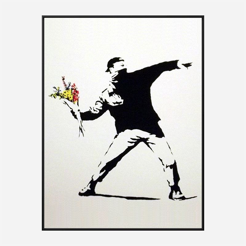 Love Is In The Air Banksy Art Print