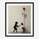 Fire Hydrant Mural by Banksy Art Print