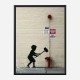 Fire Hydrant Mural by Banksy Art Print