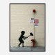 Fire Hydrant Mural by Banksy Art Print