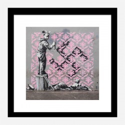 Porte de la Chapelle Mural by Banksy Art Print