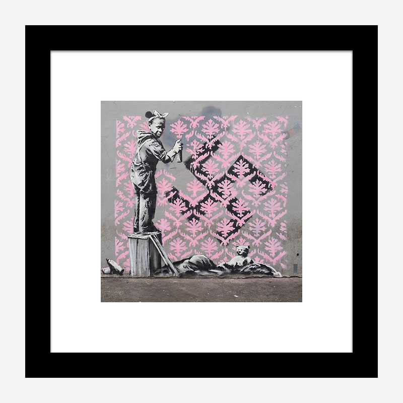 Porte de la Chapelle Mural by Banksy Art Print