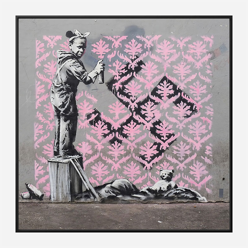 Porte de la Chapelle Mural by Banksy Art Print