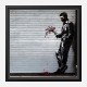 Waiting In Vain… at the door of the club by Banksy Art Print