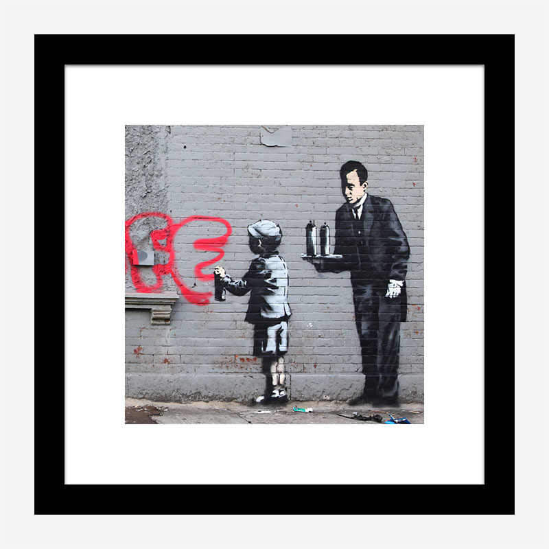 Banksy Street Graffiti Ghetto 4 Life Butler HD Vinyl Wall Art Poster Decal 