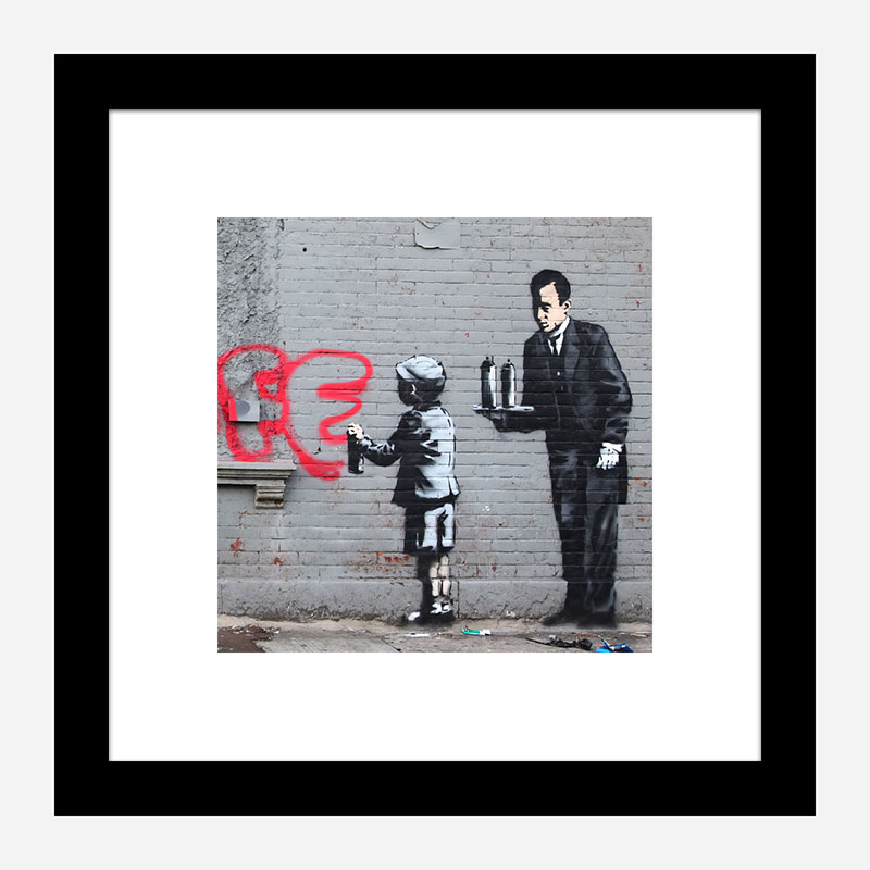 Ghetto 4 Life by Banksy Art Print