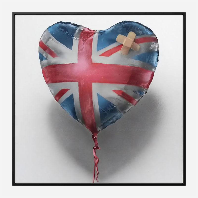 Banksy Union Jack Balloon Art Print