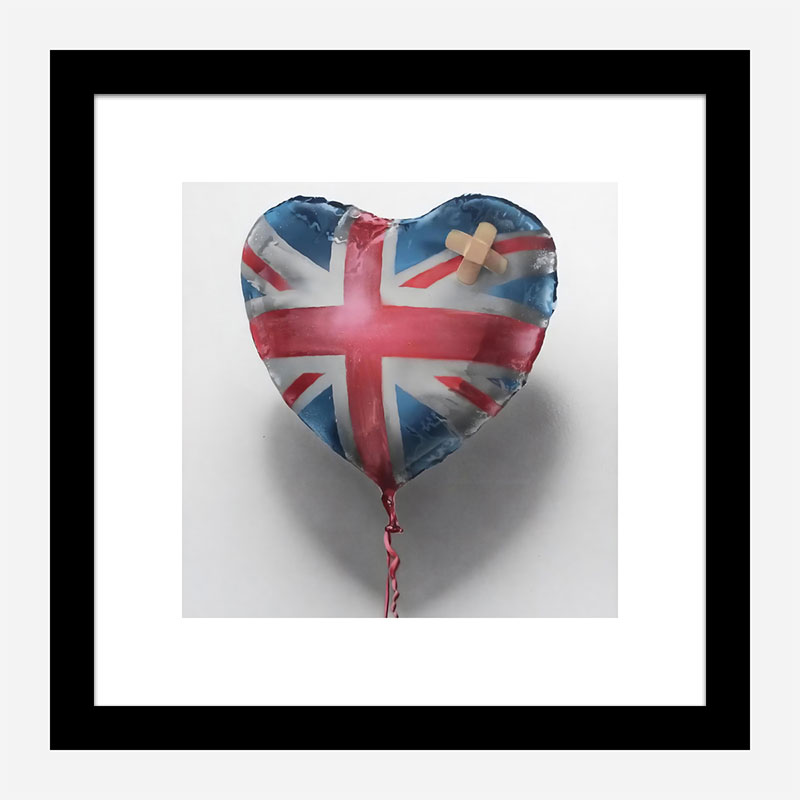 Banksy Union Jack Balloon Art Print