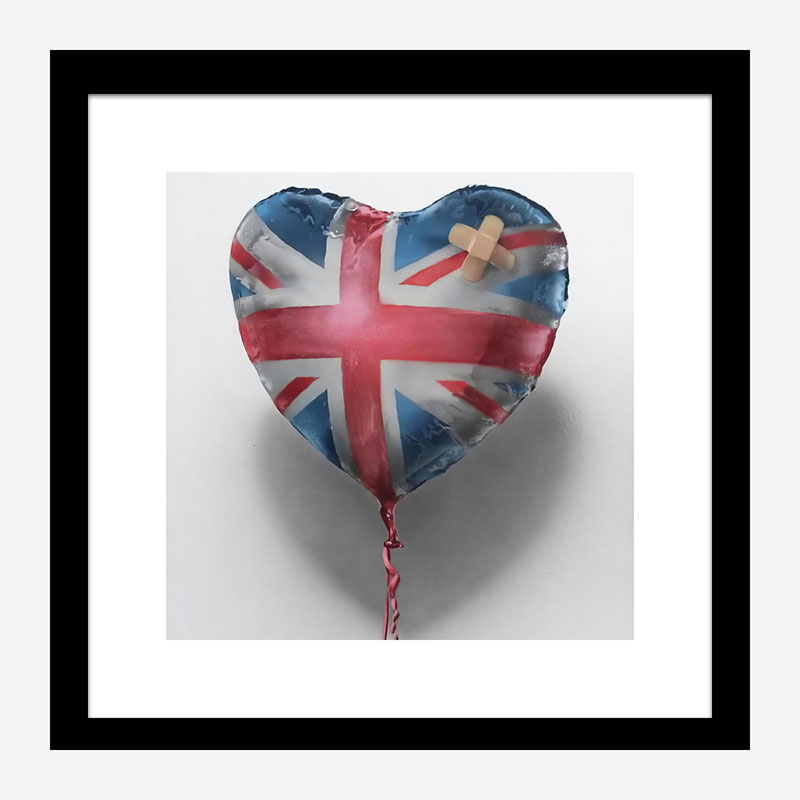 Banksy Union Jack Balloon Art Print