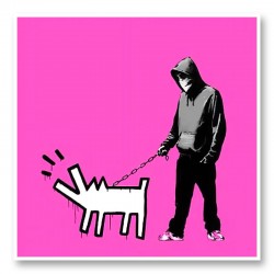 Choose Your Weapon Pink by Banksy Art Print