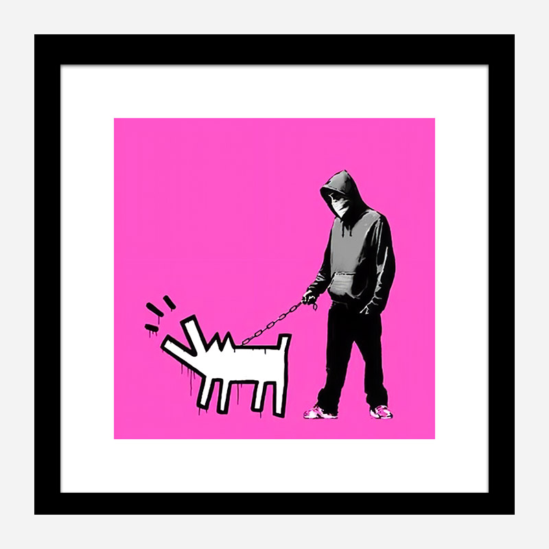 Choose Your Weapon Pink by Banksy Art Print