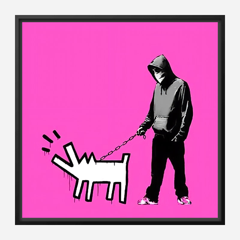 Choose Your Weapon Pink By Banksy Art Print