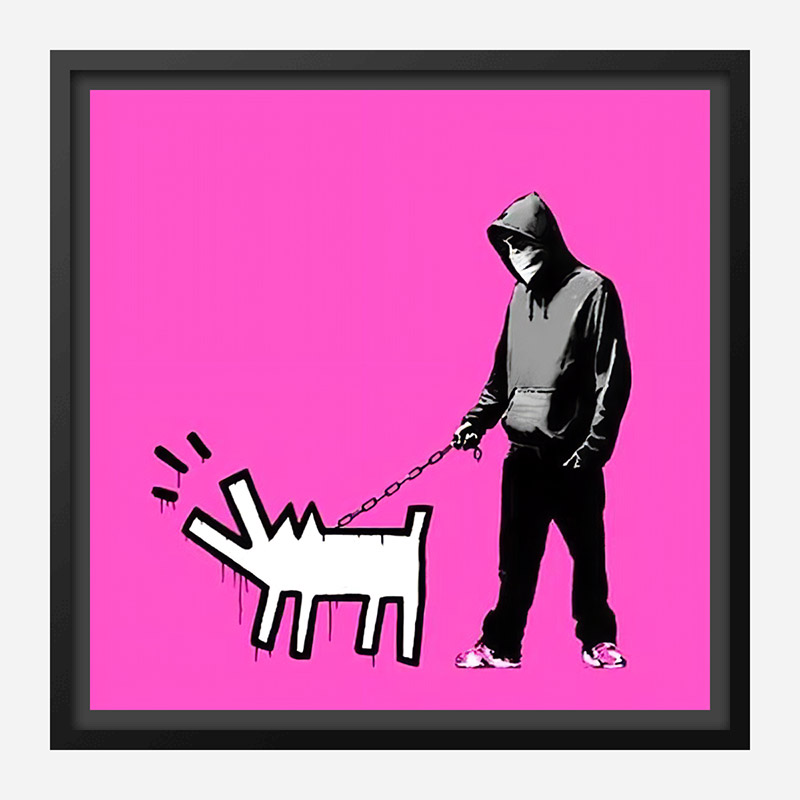 Choose Your Weapon Pink by Banksy Art Print