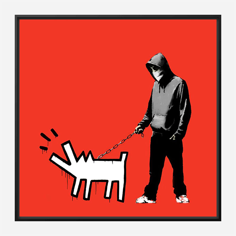 Choose Your Weapon Red by Banksy Art Print