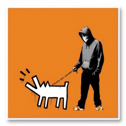 Choose Your Weapon Orange by Banksy Art Print