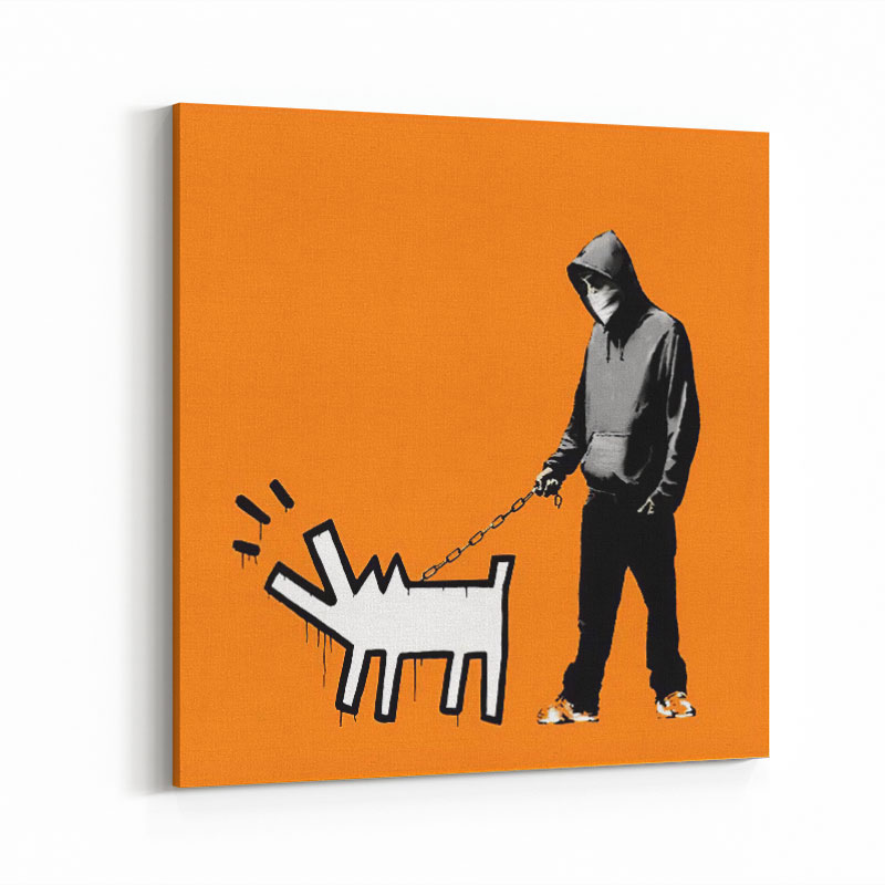 Choose Your Weapon Orange by Banksy Art Print