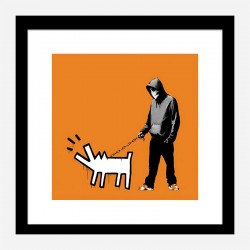 Choose Your Weapon Orange by Banksy Art Print