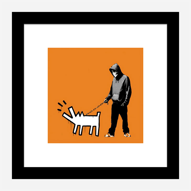 Choose Your Weapon Orange by Banksy Art Print