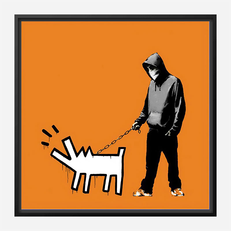 Choose Your Weapon Orange by Banksy Art Print