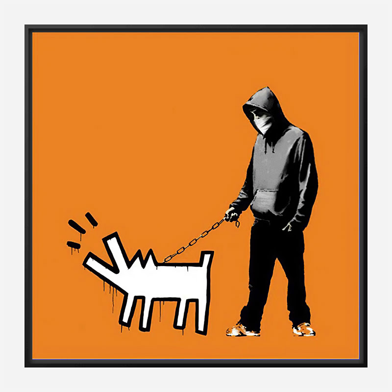 Choose Your Weapon Orange by Banksy Art Print