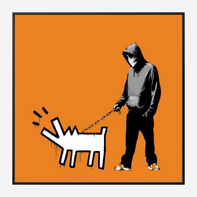 Choose Your Weapon Orange by Banksy Art Print