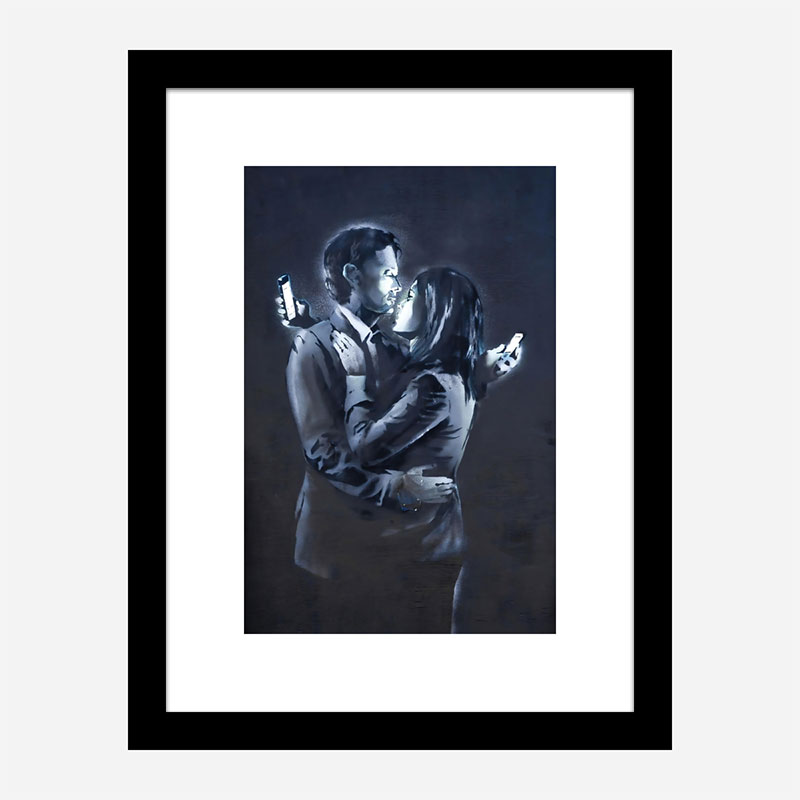 Banksy Mobile Lovers Art Print