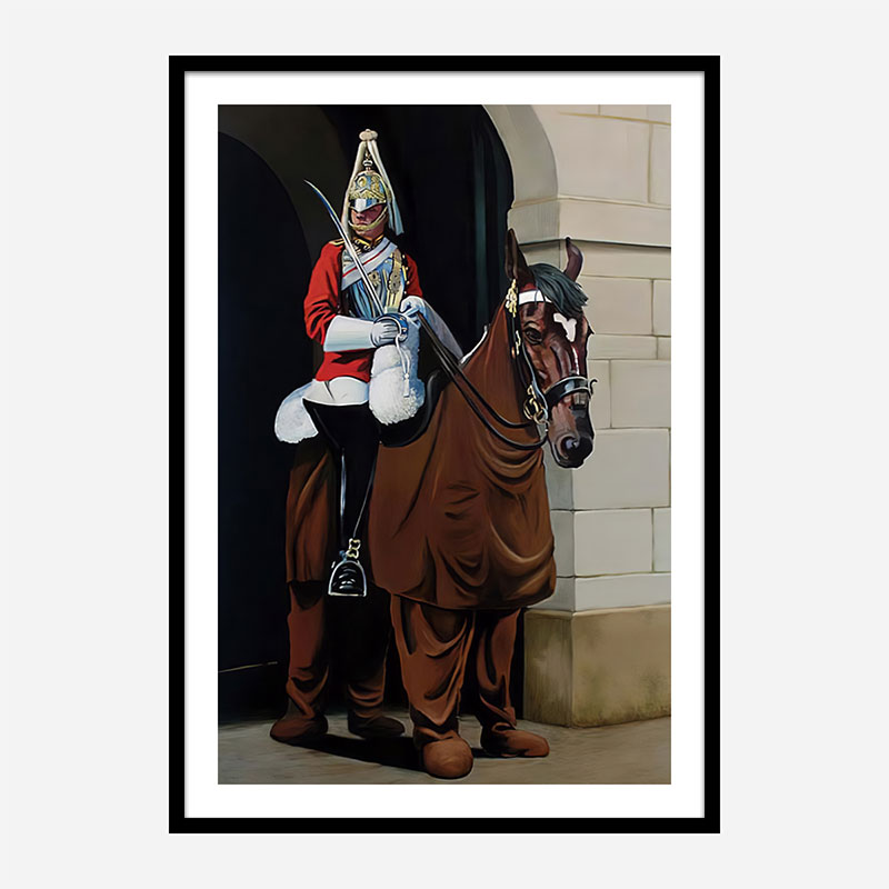 Horse Guard By Banksy Art Print