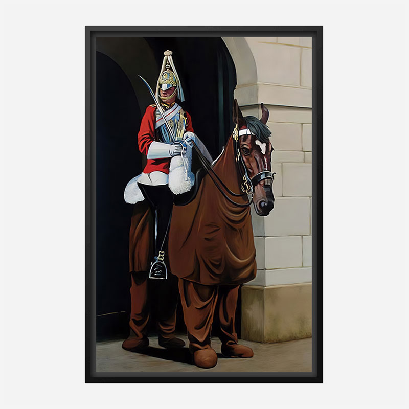 Horse Guard By Banksy Art Print